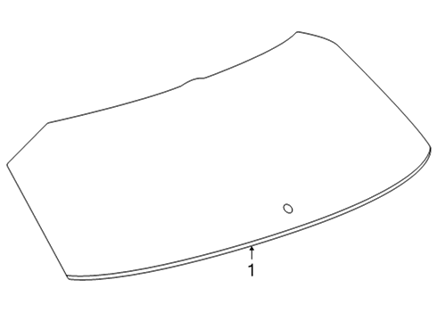2022 Chevy Bolt EUV Lift Gate Glass, Rear Diagram for 42779821
