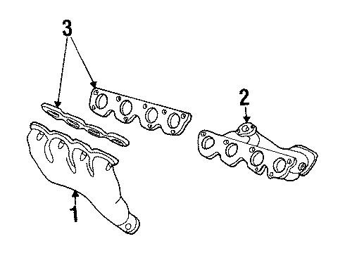 2002 Oldsmobile Aurora Exhaust Manifold Diagram 2 - Thumbnail