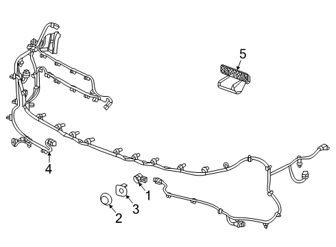2024 Chevy Tahoe Electrical Components - Front Bumper Diagram 2 - Thumbnail