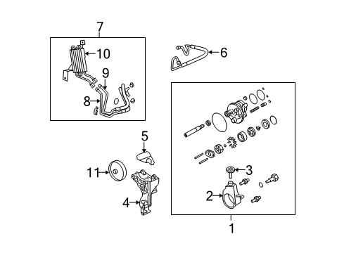 2009 Hummer H2 P/S Pump & Hoses Diagram 2 - Thumbnail