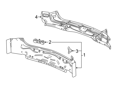 2025 Chevy Blazer Rear Body Diagram
