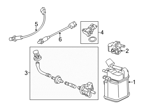 2021 Chevy Trax Vapor Canister Diagram 2 - Thumbnail