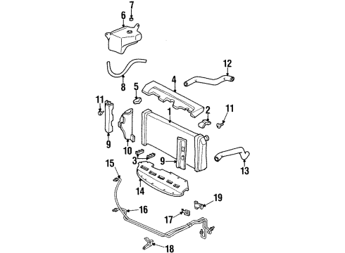 1998 Buick LeSabre Reservoir Cap Diagram for 25631814