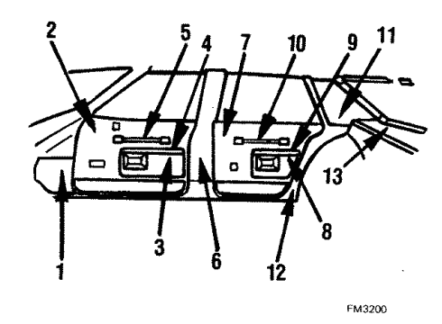 1986 Pontiac Parisienne Interior Trim Diagram
