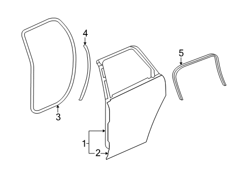 2007 Saturn Outlook Door & Components Diagram 2 - Thumbnail