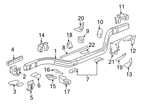 2007 Pontiac Solstice Frame & Components Diagram