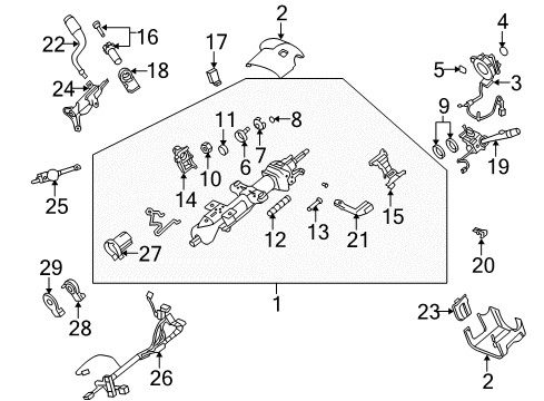 2009 GMC Yukon Shift Lever Diagram for 19431843
