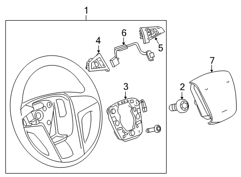 2015 GMC Terrain Harness Diagram for 20756040