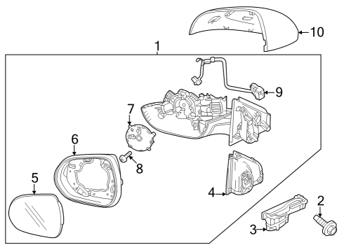2025 Buick Encore GX Mirrors Diagram