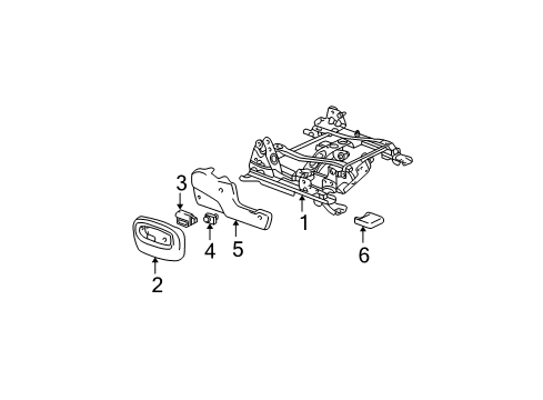2004 Chevy Trailblazer Tracks & Components Diagram 3 - Thumbnail