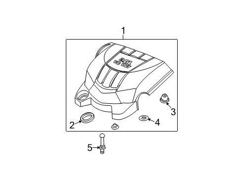 2008 Chevy Equinox Engine Appearance Cover Diagram