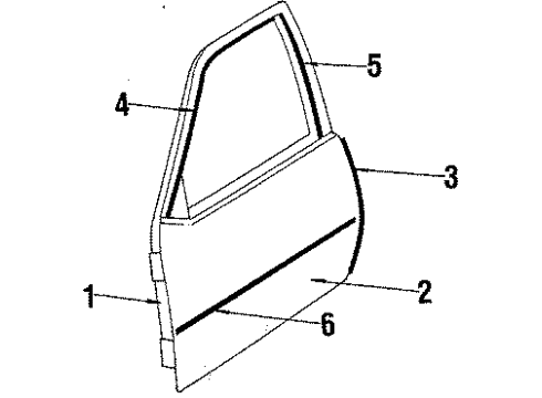 1987 Buick Skyhawk Door & Components Diagram 2 - Thumbnail