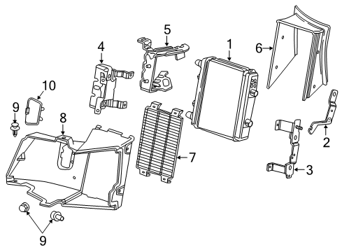 2016 Cadillac ATS Intercooler - Belts Diagram 8 - Thumbnail