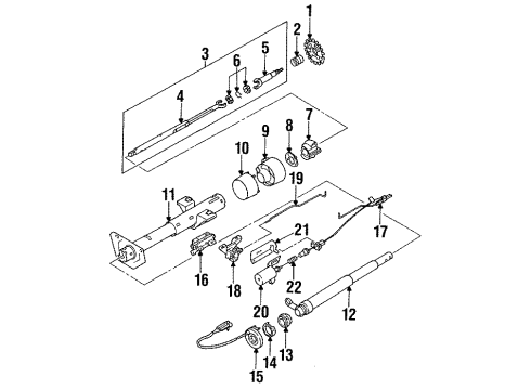 1995 Cadillac Fleetwood Solenoid Bracket Diagram for 26027110