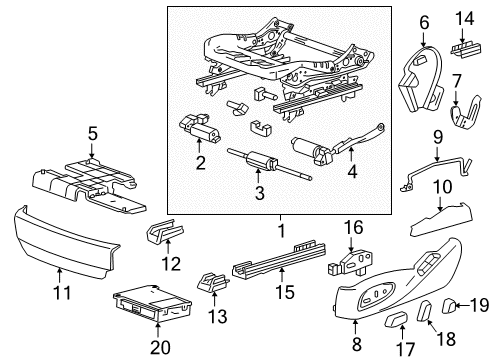 2016 Cadillac ATS Power Seats Diagram 8 - Thumbnail