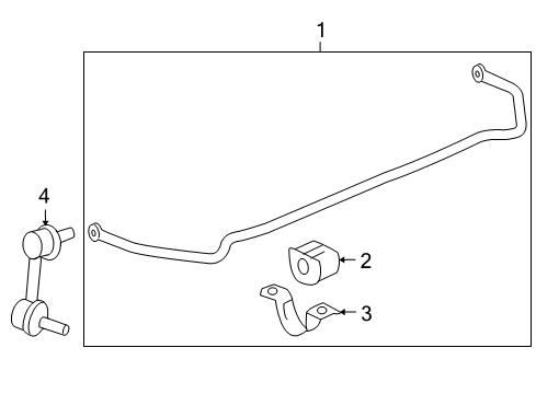 2013 Buick Regal Stabilizer Bar & Components Diagram 4 - Thumbnail