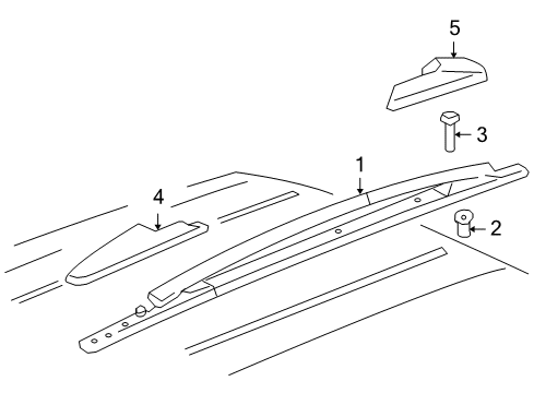 2006 Buick Rainier Rear Cover, Silver, Passenger Side Diagram for 15846170