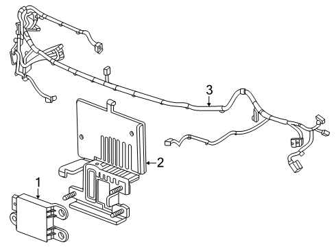 2024 Buick Envision Electrical Components - Front Bumper Diagram