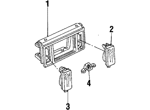 1987 Pontiac 6000 Backup & License Lamps Diagram 3 - Thumbnail