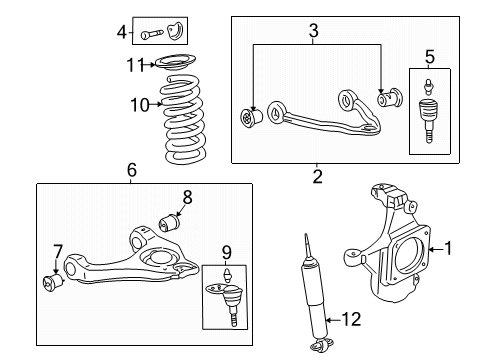 2025 Chevy Express 2500 Front Suspension Components Diagram