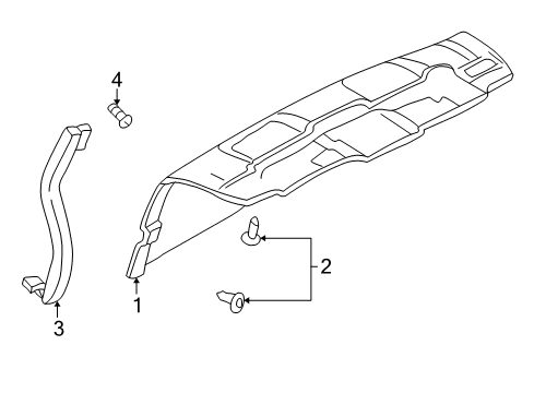 2005 Cadillac DeVille Interior Trim - Trunk Diagram