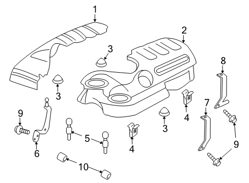 2009 Pontiac G8 Stabilizer Bar Bolt Diagram for 11609410