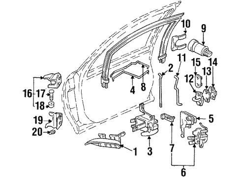 1996 Chevy Monte Carlo Striker Plate Diagram for 10169591