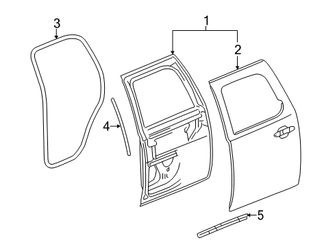 2010 Chevy Silverado 1500 Door & Components Diagram 4 - Thumbnail