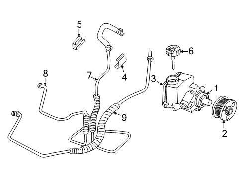 2003 Buick Century P/S Pump & Hoses Diagram 2 - Thumbnail