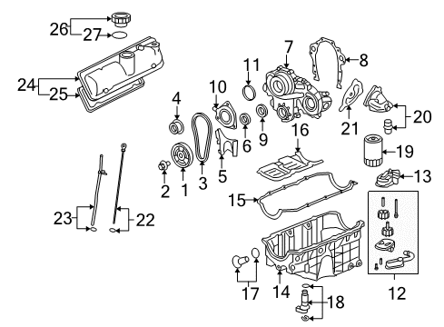 2007 Pontiac G6 Engine Parts Diagram 2 - Thumbnail