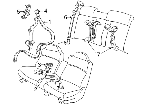 2001 Buick Regal Belt Cover, Sable, Driver Side Passenger Side Diagram for 10340488