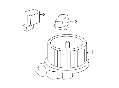 2010 Cadillac DTS Blower Motor & Fan Diagram 2 - Thumbnail