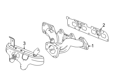 2013 Buick Verano Heat Shield, Upper Diagram for 12605167
