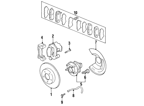 1995 Oldsmobile Aurora Rear Brakes Diagram