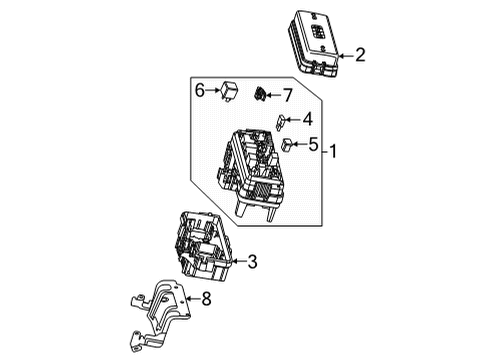 2020 Cadillac CT4 Relay Diagram for 13455281