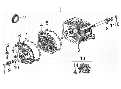 2025 Cadillac ESCALADE IQ Seal, Front Wheel Drive Axle Shaft Diagram for 24045369