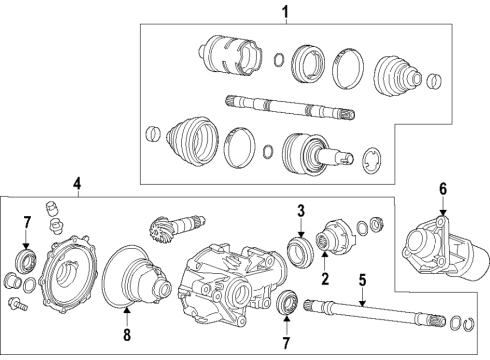 2017 Cadillac ATS Differential - Front Diagram 2 - Thumbnail
