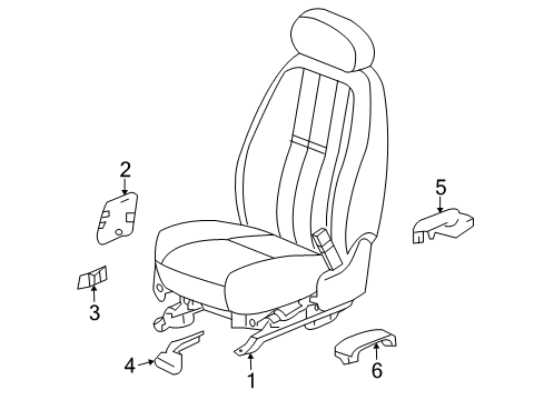 2009 Hummer H2 Side Cover, Front Driver Side Diagram for 15214527