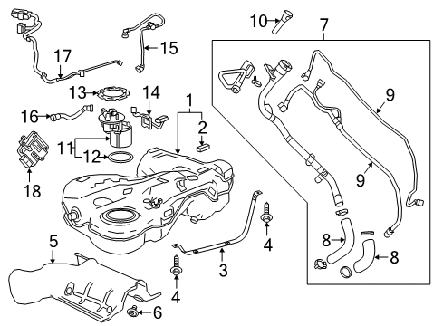 2019 Buick Regal Sportback Pedal Travel Sensor Diagram for 84657611