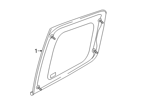2019 Chevy Colorado Glass - Door Diagram 3 - Thumbnail