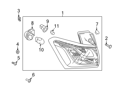 2024 Chevy Equinox Tail Lamps Diagram