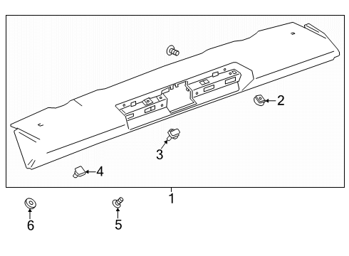 2024 Chevy Silverado 1500 Spoiler Diagram 2 - Thumbnail