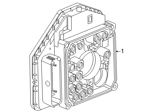 2025 Cadillac OPTIQ ABS Components Diagram