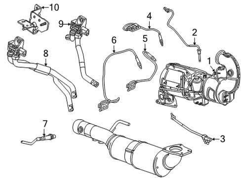 2024 Cadillac Escalade Emission Components Diagram 2 - Thumbnail
