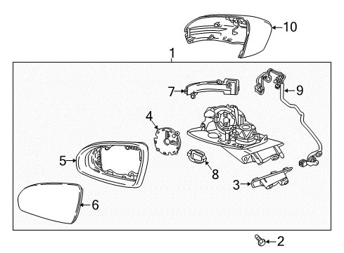 2018 Buick LaCrosse Mirrors Diagram