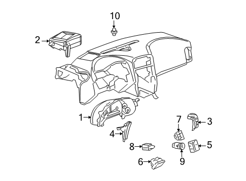 2011 Chevy Corvette Convertible Top Diagram 3 - Thumbnail