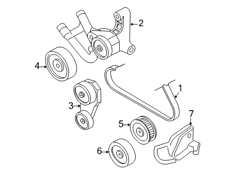 2001 Buick Regal Serpentine Belt Diagram for 12588411