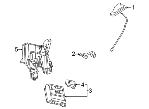 2024 Chevy Tahoe Communication System Components Diagram