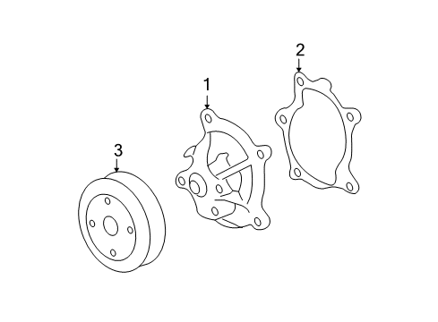 2007 Saturn Aura Water Pump Diagram 2 - Thumbnail
