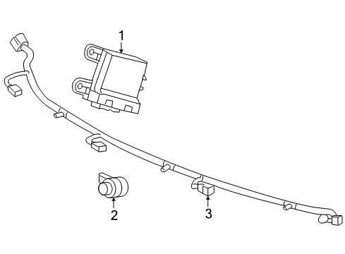 2013 Cadillac SRX Parking Aid Diagram 2 - Thumbnail